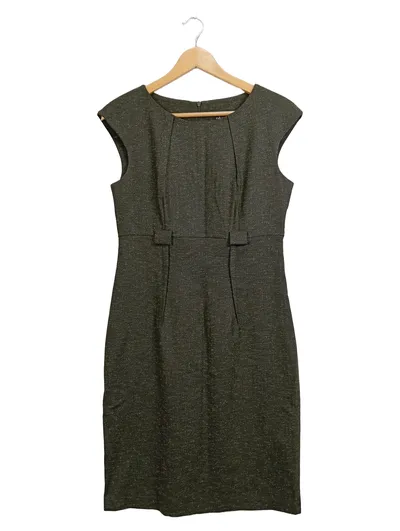 Connected Apparel Businesskleid Damen Gr. 38 Grau Elegant