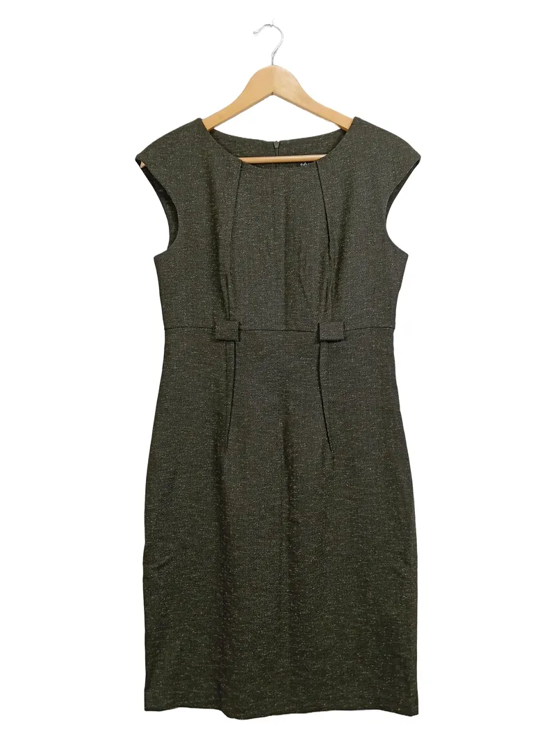 Connected Apparel Businesskleid Damen Gr. 38 Grau Elegant 1