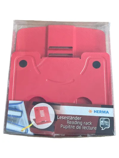 HERMA Buchstütze Metall Rot 23cm Uni Praktisch Leseständer