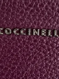 Coccinelle Damen Umhängetasche Leder Dunkelrot Elegant 4