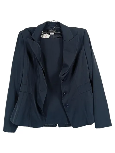 Patrizia Dini Damen Business Blazer Gr. 42 Blau Elegant Jacke Sakko