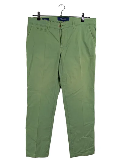 Atelier Gardeur Benny Chino Stoffhose Herren Gr. 26 Grün Baumwolle