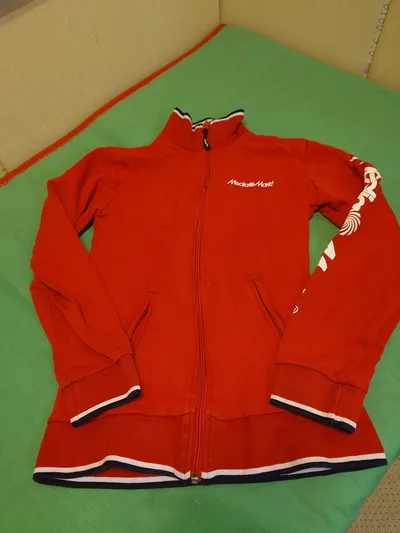 MediaMarkt Damen Trainingsjacke Rot Sportlich Gr. 32;XXS