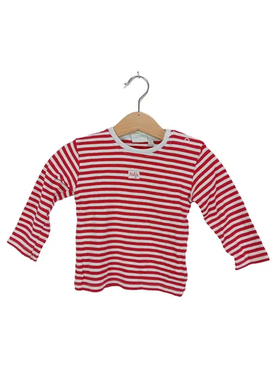 Feetje Langarmshirt Kinder Gr. 86 Rot weiß gestreift Casual Wolle