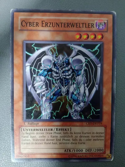 Konami Yu-Gi-Oh! Sammelkarte Cyber Erzunterweltler CRV-DE019 Orange