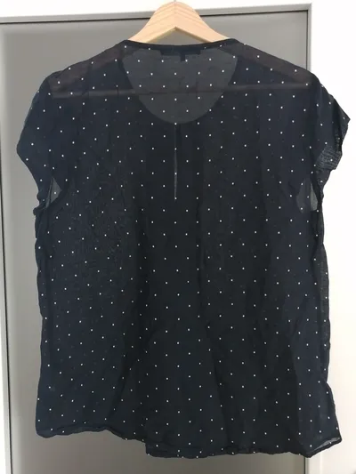 Luisa Cerano Damen Bluse mit Punkten Gr. 38 Casual Blau
