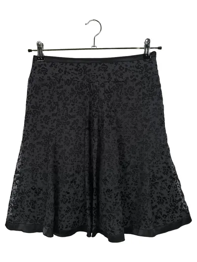 CAROLL A-Linienrock Midirock Damen Gr. 36 Schwarz Elegant Strukturmuster