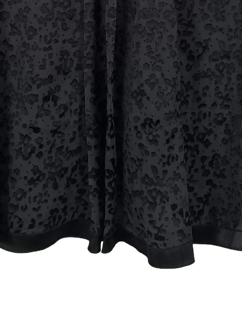 CAROLL A-Linienrock Midirock Damen Gr. 36 Schwarz Elegant Strukturmuster 3