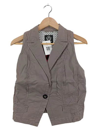Anastacia Damen Anzugweste Weste Gr. L 40 Beige Casual