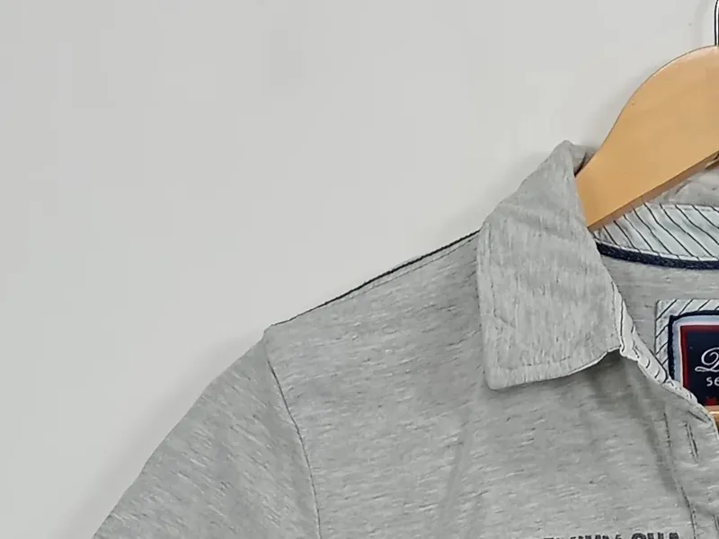 Emily van den Bergh Damen Poloshirt Gr. 38/M Grau Casual Sportlich Maritim 5