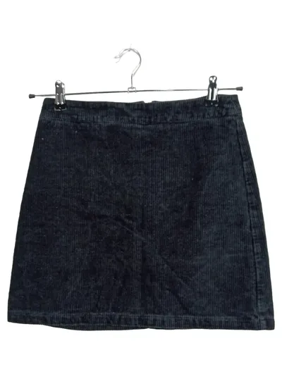GLAMOROUS Cordrock Minirock Damen Schwarz Gr. 38 Freizeit Baumwolle