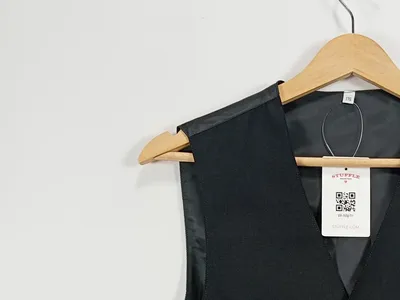 Here & There Kinder Anzugweste Gr. 176 Schwarz Business
