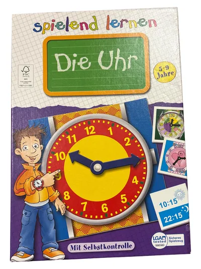 Innovakids Die Uhr Lernspielzeug Kinder Pappe Mehrfarbig Uhrzeit lernen