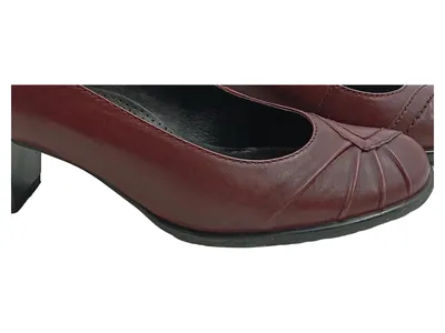 ara Damen Pumps Leder Bordeaux Rot Gr. 39,5 Klassisch Absatz 5cm
