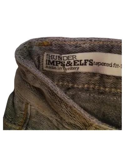 Imps & Elfs Jeans Hose Kinder Gr. 104 Blau Baumwolle Regular Fit