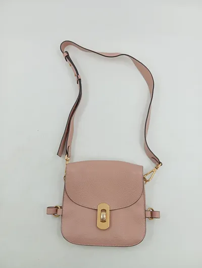 Coccinelle Damen Umhängetasche Leder Rosa Elegant Schultertasche