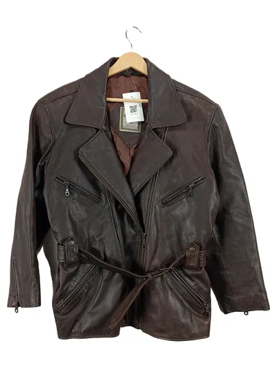 Lindbergh Damen Lederjacke Vintage Braun Gr. 40;L Freizeit