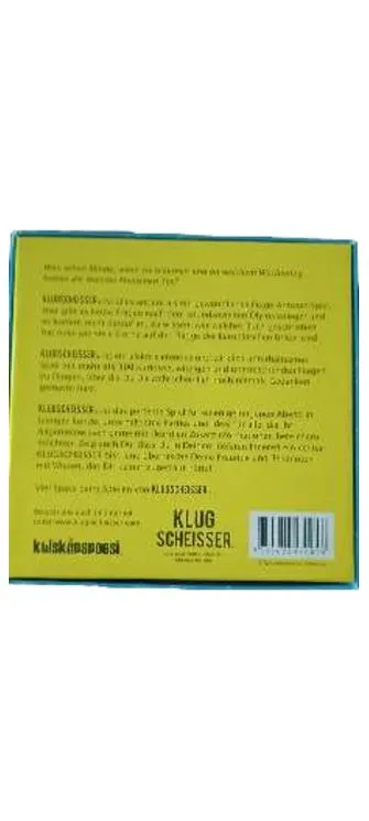 Klugscheisser Quizspiel Kylskåpspoesi Partyspiel Wissensspiel