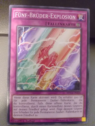 Konami Yu-Gi-Oh! Sammelkarte Fünf-Brüder-Explosion TCG Karte