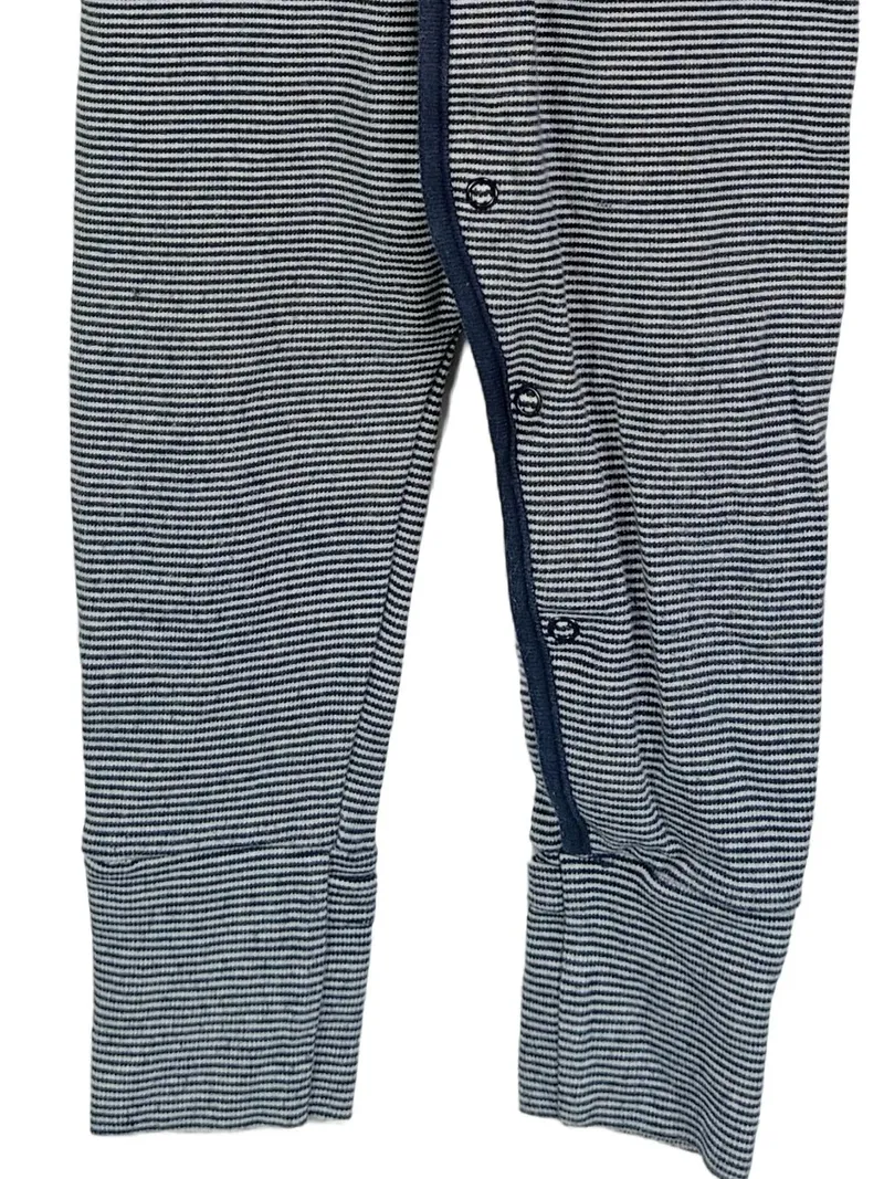 Feetje Baby Strampler Jungen Schlafanzug Gr. 74 Blau Gestreift Baumwolle 4