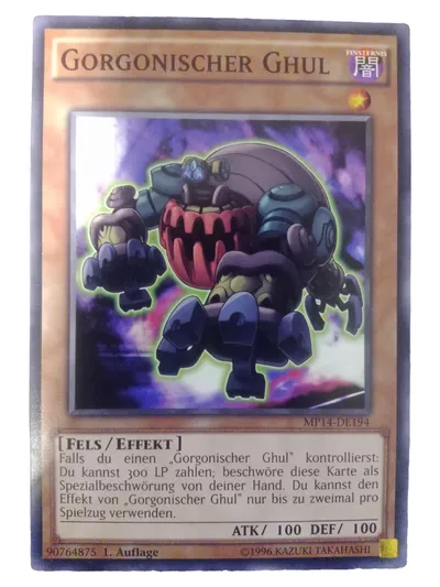 Konami Yu-Gi-Oh! Sammelkarte Gorgonischer Ghul TCG MP14-DE194 Mehrfarbig