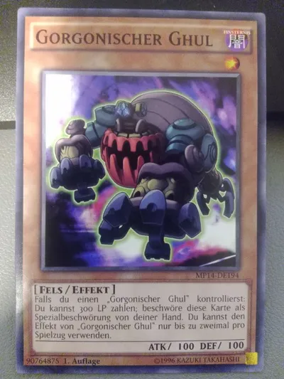 Konami Yu-Gi-Oh! Sammelkarte Gorgonischer Ghul TCG MP14-DE194 Mehrfarbig
