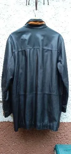 Windsor Lederjacke Herren Gr. 50/L Schwarz Klassisch