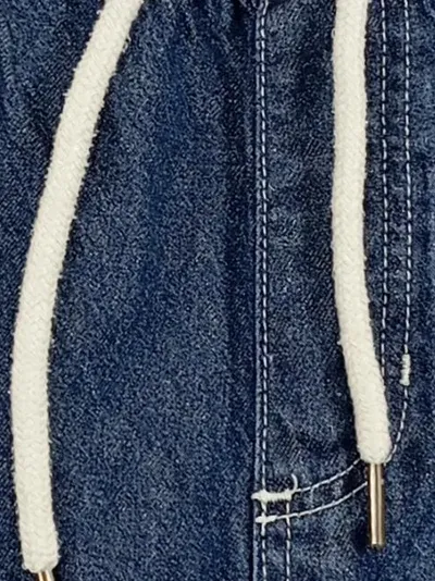 Southpole Jeans Shorts Herren L Blau Casual Kordelzug