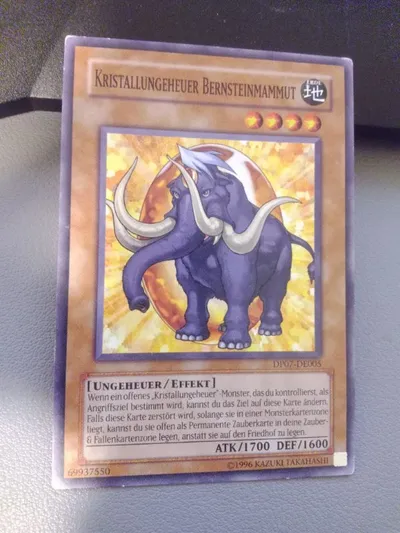 Konami Yu-Gi-Oh! Sammelkarte Kristallungeheuer Bernsteinmammut Mehrfarbig