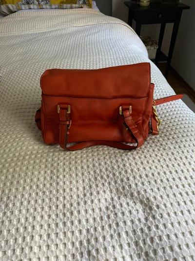 Michael Kors Damen Henkeltasche Leder Orange Elegant Business Tasche