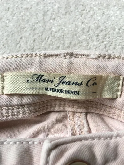 Mavi Jeans Damen Stoffhose W26/L28 Rosa Skinny Stretch Casual