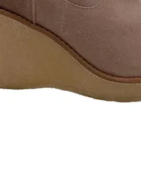 Bullboxer Damen Stiefeletten Keilabsatz Beige Gr. 40 Casual 5