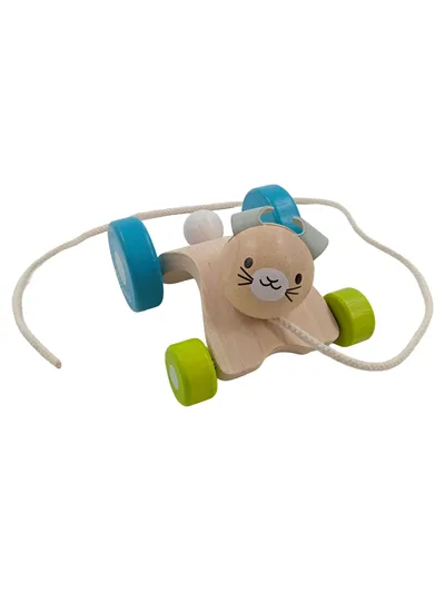 PlanToys Nachziehspielzeug Hase Holz Ziehspielzeug Baby Kleinkind