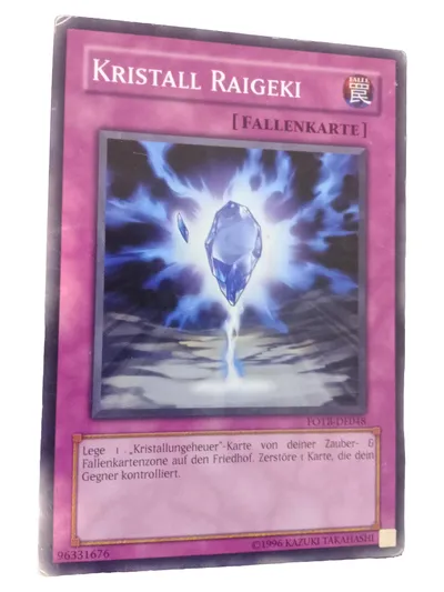 Konami Yu-Gi-Oh! Sammelkarte Kristall Raigeki Fallenkart FOTB-DE048