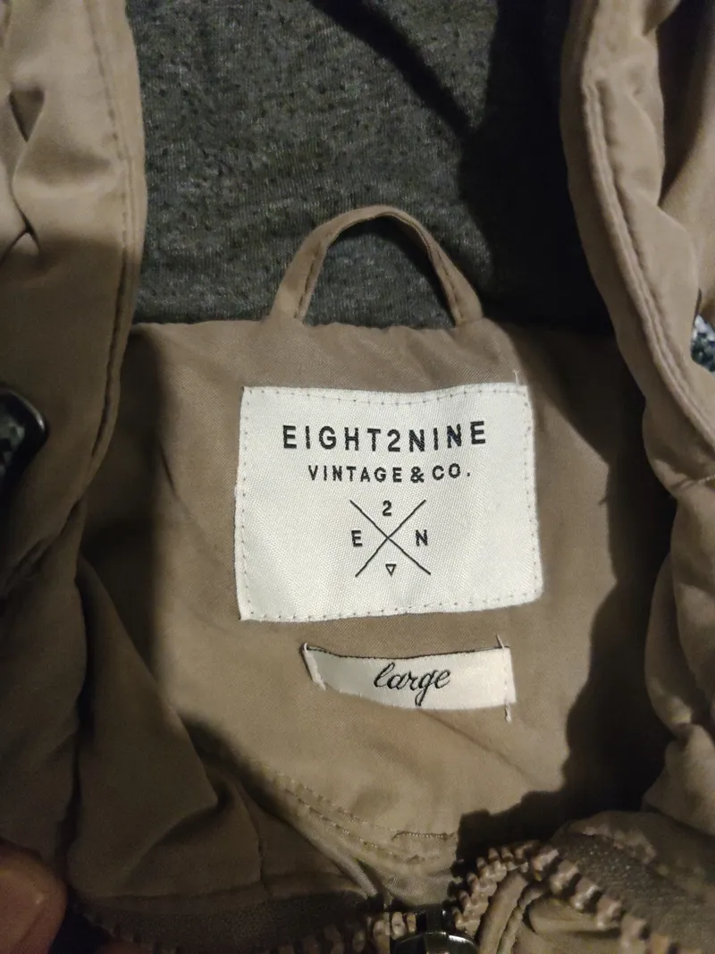 EIGHT2NINE Herren Steppjacke Gr. E Beige Outdoor Winterjacke 8