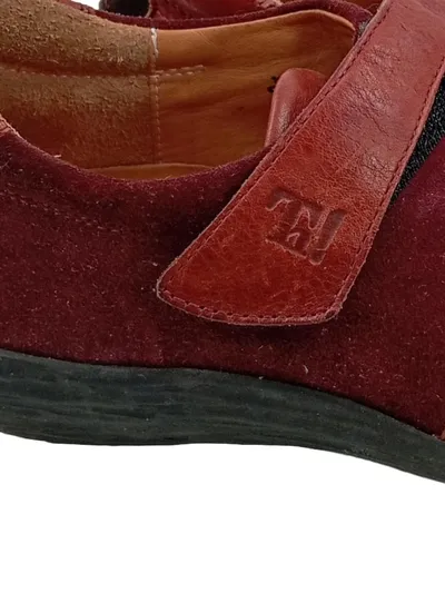 Think! Damen Sneaker Low Gr. 38 Rot Komfortable Freizeitschuhe