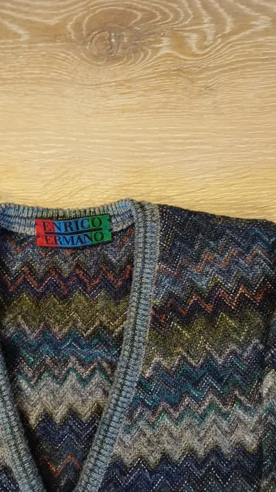 Enrico Ermano Strickkostüm Damen Gr. 38 Jacke Rock Set Mohair Vintage