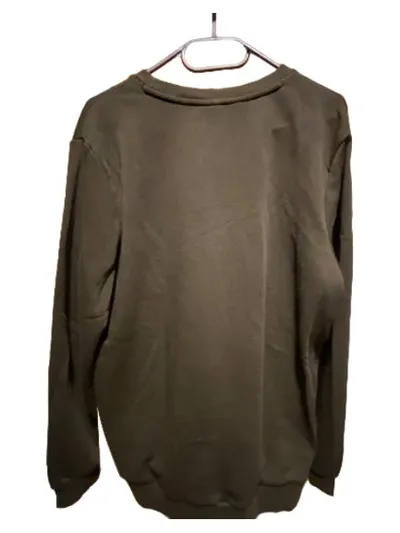 PUMA Sweatshirt Herren Gr. M Oliv Grün Logo Pullover Sweater