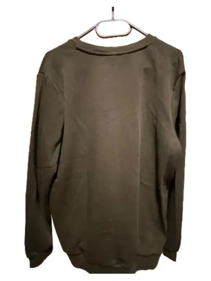 PUMA Sweatshirt Herren Gr. M Oliv Grün Logo Pullover Sweater 2