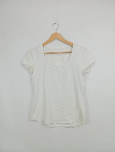 Windsor Damen T-Shirt Gr. 40/L Basic Weiß Baumwolle
