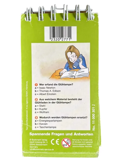 Bookmark Verlag Quizspiel Wissen A-Z Lernspiel Allgemeinwissen 8-99 Jahre