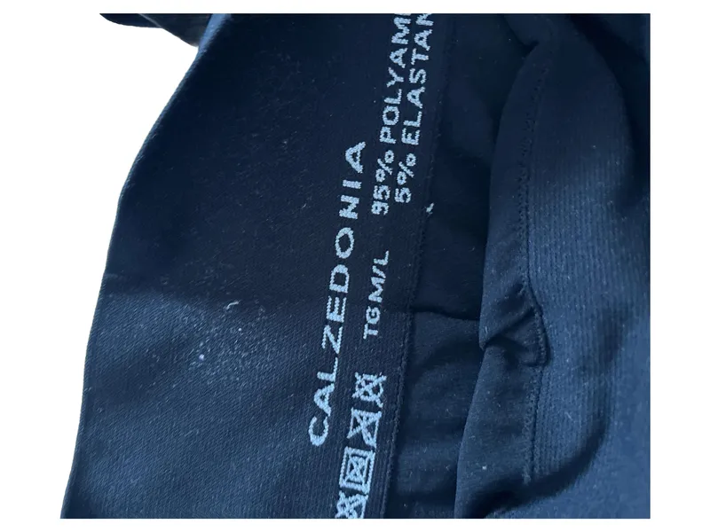 Calzedonia Damen Leggings Sportlich Uni Schwarz Gr. S 36 3