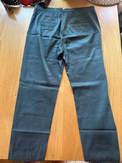 René Lezard Stoffhose Damen Gr. 36 Grün Business Elegant Chino