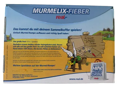 Asterix Murmelix-Fieber Brettspiel Kinderspiel Sammelkoffer Murmelrampe