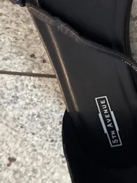 5th Avenue Damen Sandalen Gr. 40 Schwarz Feminin mit gerafftem Zehenriemen 4