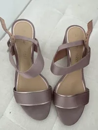 MARCO TOZZI Damen Sandalen Pink Gr. 38 Elegant Blockabsatz Riemchensandalen 2