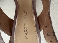 MARCO TOZZI Damen Sandalen Pink Gr. 38 Elegant Blockabsatz Riemchensandalen 3