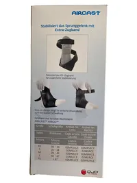 Aircast Airgo Sprunggelenkbandage M Schwarz Fußgelenk Stabilisator 3
