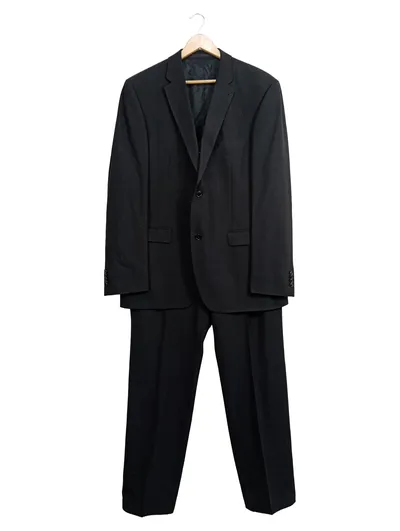 Roy Robson Herren Anzug Sakko Hose Schwarz Gr. 52/XL Business Elegant