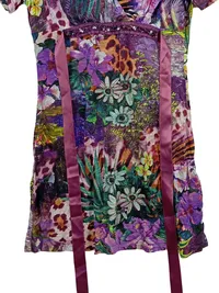 Alba Moda Damen Freizeitkleid Gr. 36/S Mehrfarbig Blumenmuster Viskose 4